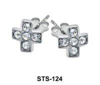 Cross Stud Earring STS-124